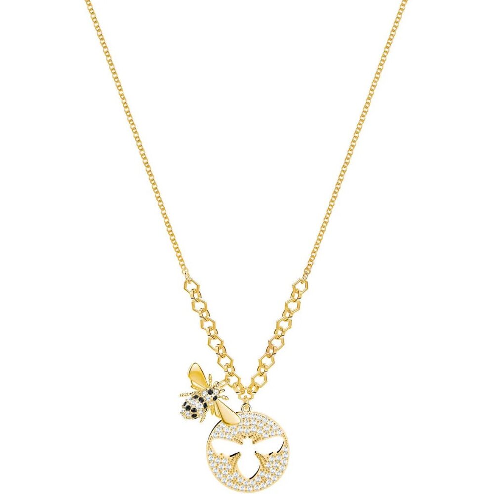 Lisabel Bee White Gold Plating Pendant Swarovski Necklace - Picture 2 of 8